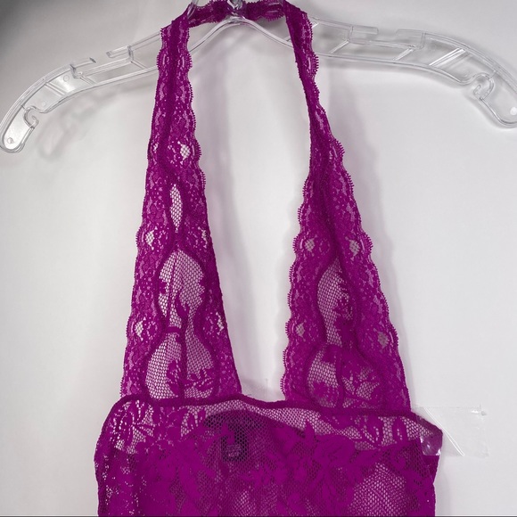 Victoria's Secret Womens Lace Plunge Purple Lingerie Extra Small - Picture 4 of 12